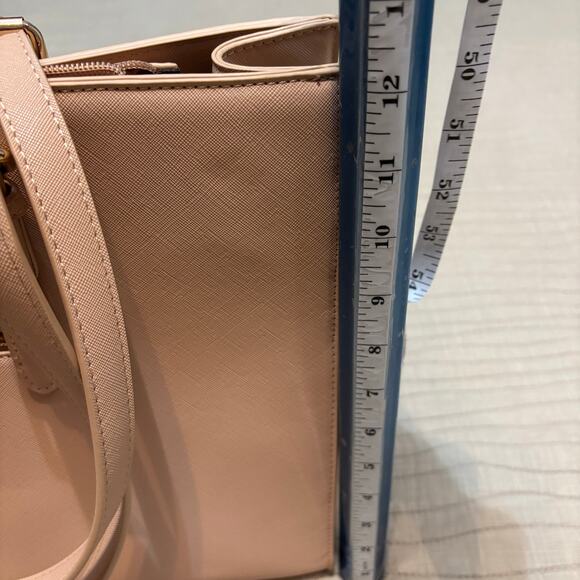 Lovevook 16.5” Peach Waterproof Office Shoulder Bag for Women - Picture 12 of 13